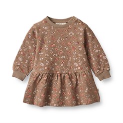 Wheat dress Zenia - Cocoa brown meadow